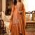rust color tissue silk blend readymade salwar suit 