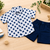 Multicolor printed cotton blend kids cord set