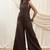 Brown linen jumpsuit