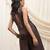 Brown linen jumpsuit
