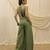 Olive green linen jumpsuit