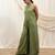 Olive green linen jumpsuit