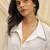 White linen midi dress