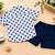 Multicolor printed cotton blend kids cord set