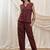 Maroon linen vest top