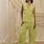 Lime green linen vest top