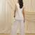 White linen high low top