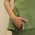 Olive green linen high low top