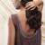 Toasted brown linen short dress