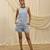Blue linen co ord set