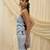 Blue linen co ord set