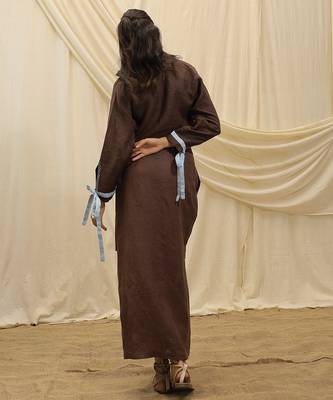Brown linen co ord set 3