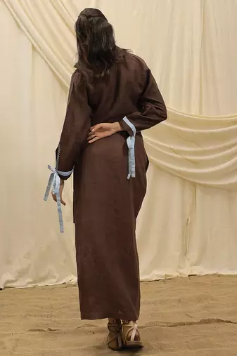 Brown linen co ord set