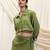Green linen co ord sets