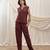 Maroon linen co ord set