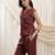 Maroon linen co ord set