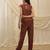Maroon linen co ord set