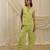 Lime green linen co ord set