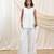 White linen co ord set