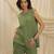 Olive green  linen co ord set