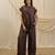 Brown linen co ord set