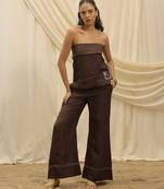 Brown linen co ord set