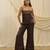 Brown linen co ord set