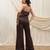 Brown linen co ord set