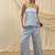Powder blue linen co ord set