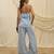 Powder blue linen co ord set