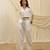 White linen co ord set