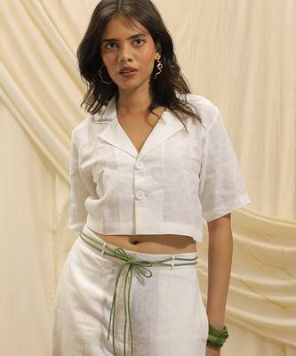 White linen co ord set 2