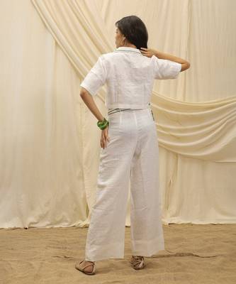 White linen co ord set 3