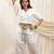 White linen co ord set