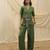 Olive green linen co ord set