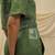 Olive green linen co ord set