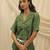 Olive green linen co ord set