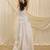 White linen corset skirt set