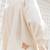 Ivory embroidered cotton shirt