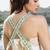 Cream printed cotton maxi dress