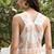 Off white printed cotton maxi dress