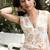 Off white printed cotton maxi dress