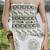 Off white olive printed cotton tube maxi dress