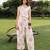 Off white pink printed cotton vest top