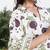 Cream white printed cotton top