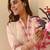blush pink cotton flex 3-piece suit set