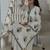 White cotton printed kurta set