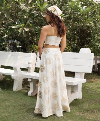 Ivory cotton tube top 2