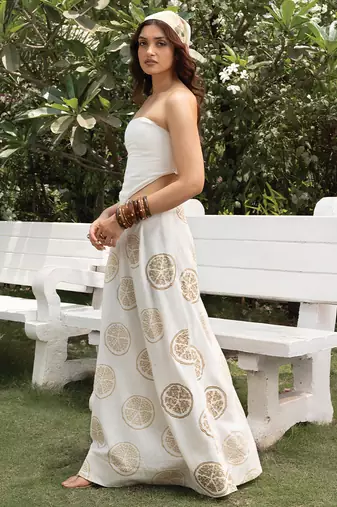 Ivory cotton tube top
