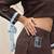 Brown embroidered linen wrap skirt